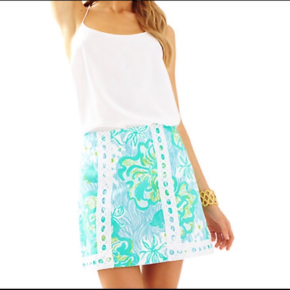 Lilly Pulitzer Dresses & Skirts - Lilly Pulitzer Pansy Lace Skort